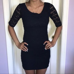 Navy Blue Lace Dress